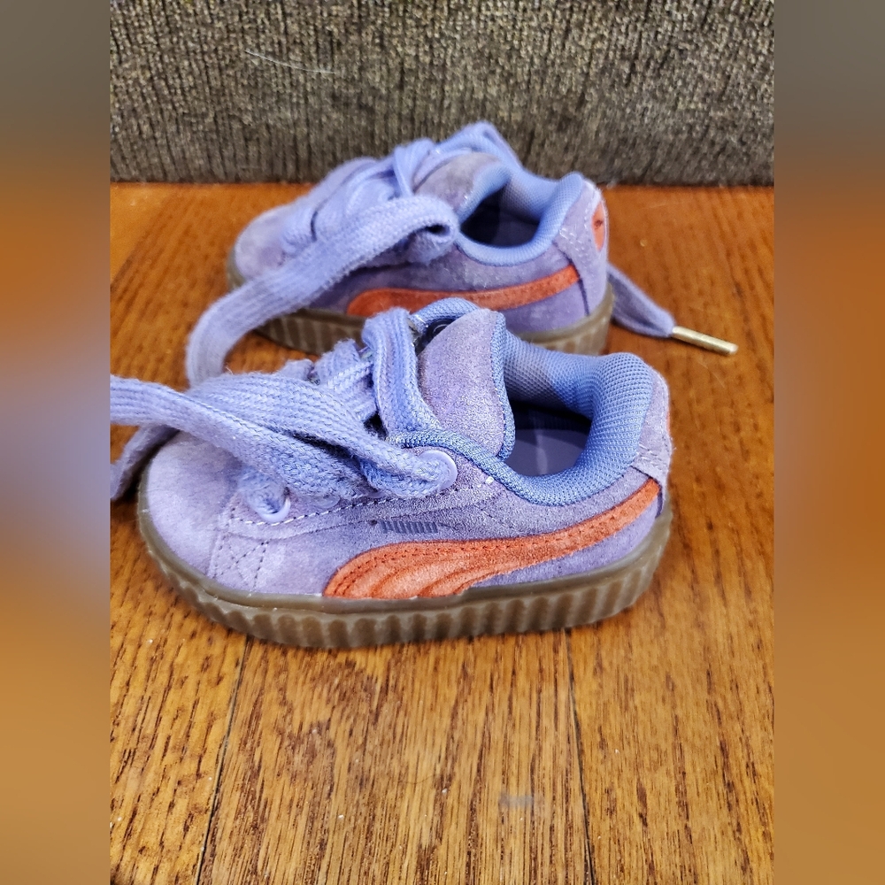 PUMA Fenty x Puma Rhianna Creepers Kids Sneakers in Purple and Orange Sz 5C